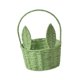 thumbnail image 4 of Cesta De Conejito De Pascua Cesta De Flores Tejida Portátil Para Vacaciones, Cocina, Camping, Verde, 4 of 5