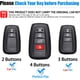 thumbnail image 2 of Lisuee para Toyota Funda para llavero con llavero Carcasa de metal premium y silicona suave Estuche para llave de protección completa para 2018-2022 Camry RAV4 Highlander Avalon C-HR Prius Corolla Acc, 2 of 7