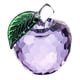 thumbnail image 3 of 4x5.5cm Colorido Crystal Apple Handcraft Christmas Eve Souvenir Purple, 3 of 5