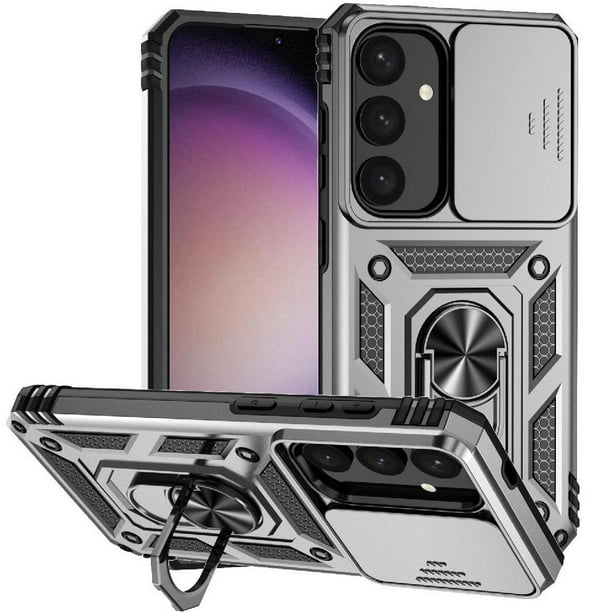 Estuche GANGXUN para Samsung Galaxy S25, soporte giratorio 360°, estilo mecánico y magnético