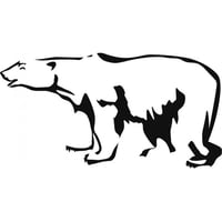 Rienda Libre Graphics - Decomural Large Polar Bear Arctic Animals Ws-17436
