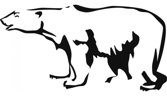 Rienda Libre Graphics - Decomural Large Polar Bear Arctic Animals Ws-17436