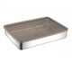 thumbnail image 1 of Contenedor De Almacenamiento De Alimentos De Acero Inoxidable Caja De Pan Para Picnic, Oficina, Viaje 27 Cm X 20,3 Cm X 4,6 Cm, 1 of 3