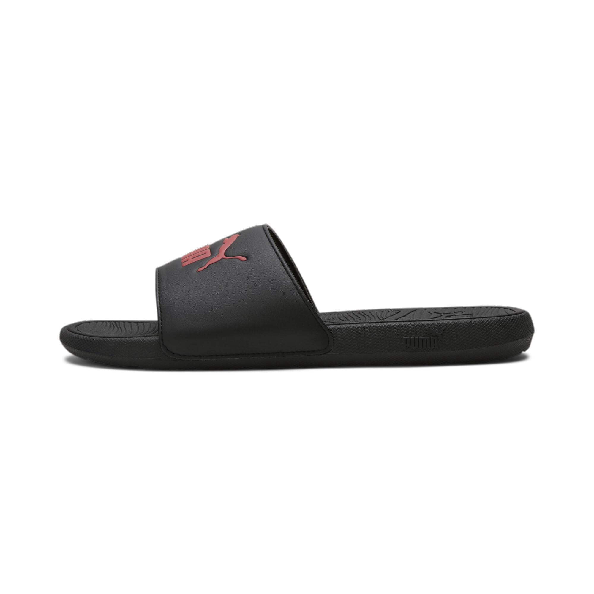 Sandalia Puma Cool Cat 2.0 Slide Para Hombre, Negra Y Roja 10