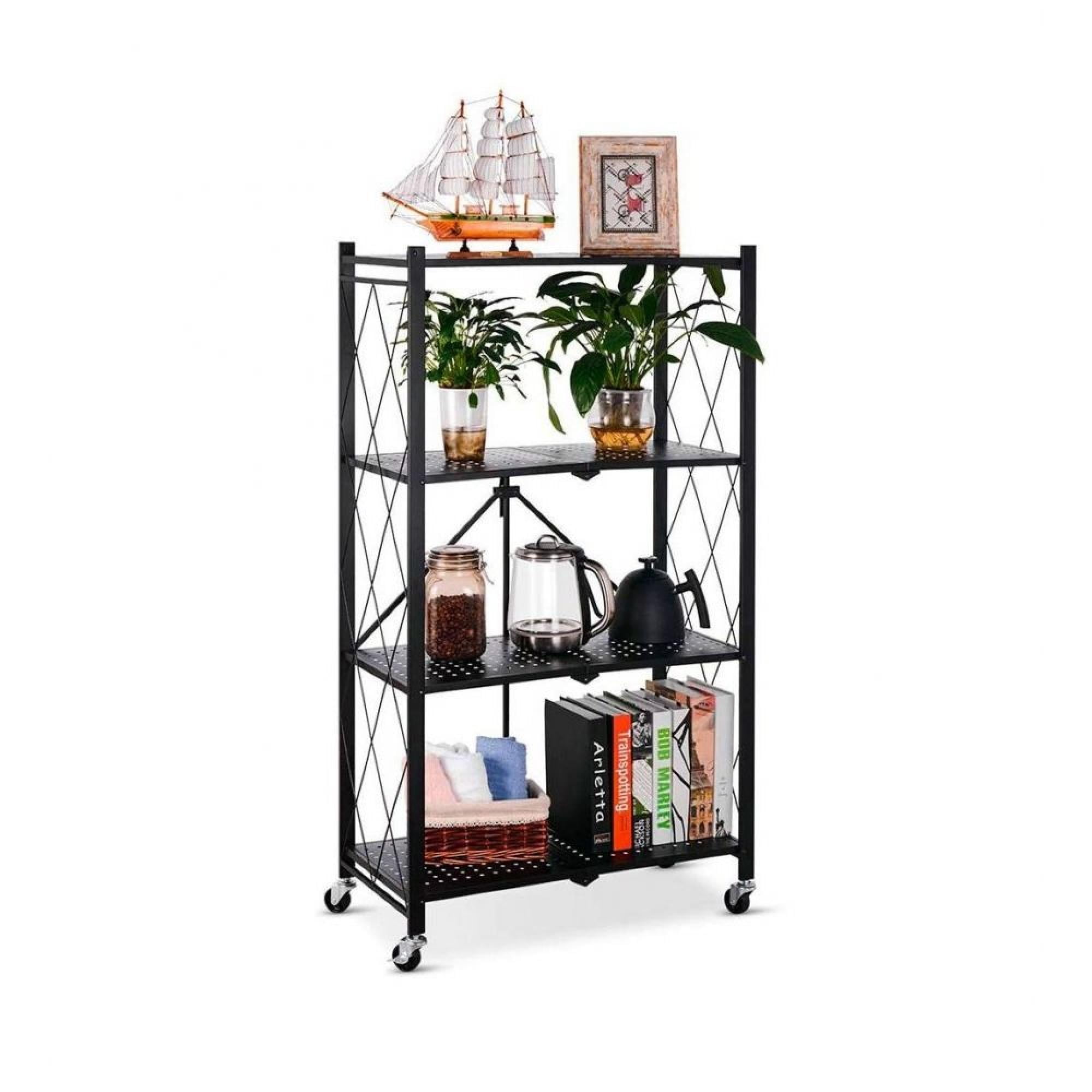 Genérico - Estanteria Plegable De 4 Niveles