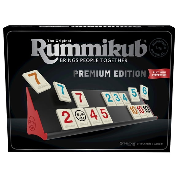 Juego Rummikub Edición Premium Pressman con Soportes y Bolsa Plata