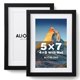 thumbnail image 1 of Marco de fotos ALIOBLONG 5x7 (4x6 con pasepartout) Pack de 2, negro, 1 of 9
