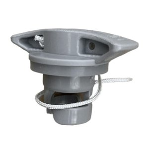 Ioensy - Cubierta De Válvula De Aire Para Kayak, Adaptador De Válvula Para Barco, Tapa Para Canoa, Bote De Goma, Color Gris