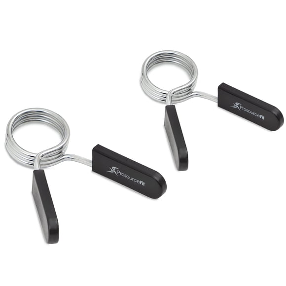 Par ProSourceFit de 2 pulgadas con cuello de resorte con barra olímpica