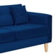 thumbnail image 4 of Sofa New Retro 3C + 2 Pouf Felpa 05 Azul Marino, 4 of 6
