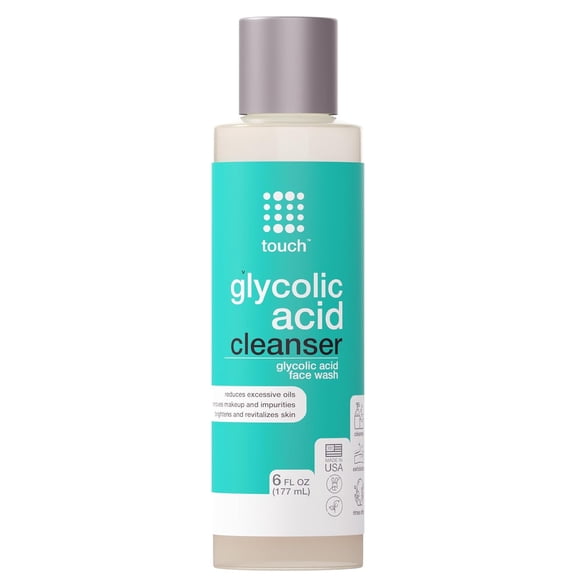 Face Wash TOUCH Exfoliante con 10% de ácido glicólico, 180 ml