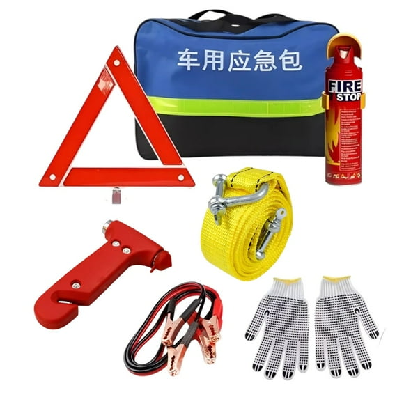 Kit Emergencia Auto Extintor Primeros Auxilios Seguridad