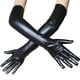 thumbnail image 1 of Señoras 53cm Guantes Metálicos Flapper Dance Opera Cosplay Disfraz Negro., 1 of 1