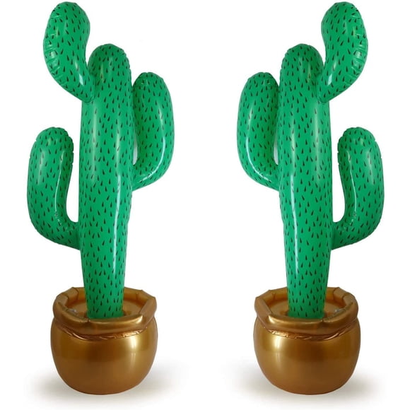 Utilería inflable con forma de cactus GiftExpress de 36 cm, 2 unidades, para decoración de fiestas