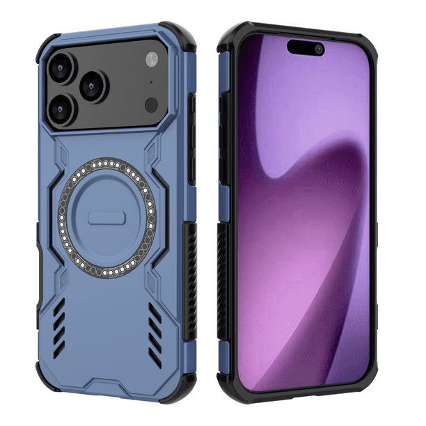 Funda FOXDOCK para iPhone 17 Pro Max , magnética, resistente a golpes, con soporte, unisex, carga inalámbrica