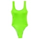 thumbnail image 4 of Traje De Ba?o Con Almohadillas En El Pecho Ropa De Playa Tanga Trajes De Ba?o Mujer M Fluorescente Verdoso, 4 of 5