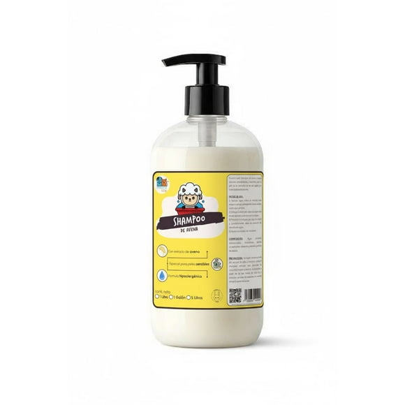 Super Shampoo De Avena Orgánico 1 Litro Para Mascotas