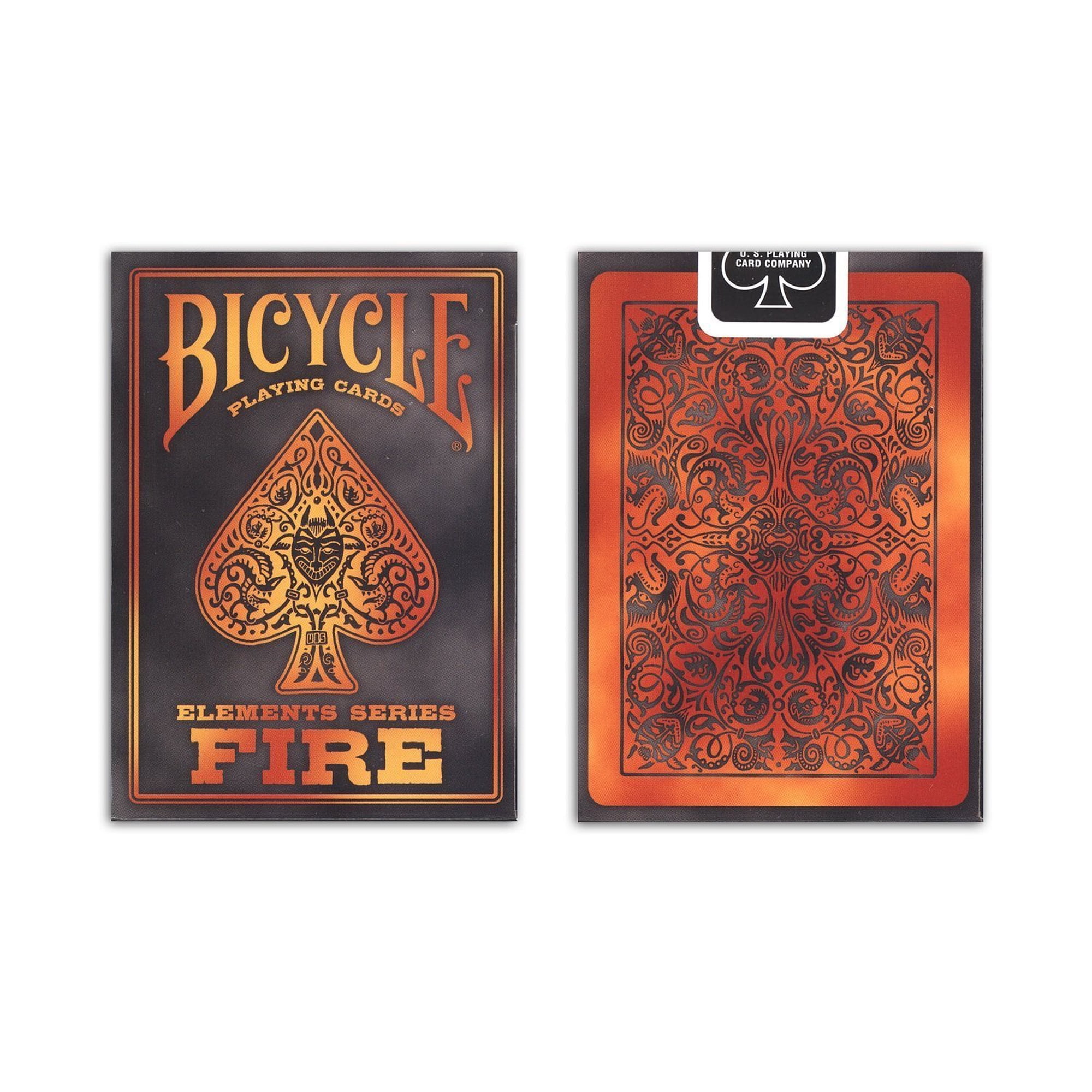 Cartas De Juego Bicycle Elemento Fuego Tamaño Poker 2 Paquetes