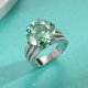 thumbnail image 2 of 10CT Moissanite Engagement Rings para Mujer Anillo de Promesa de Aniversario de Plata Esterlina Corte Redondo Color D VVS1 Anillos de Moissanita Anillos de Diamante con Certificado, 2 of 8