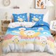 thumbnail image 1 of Cartoon animalschildren's bed decoration covertwo-sided pillowcasebed set3-Piece Bedding Set (1 Duvet Cover + 2 Pillow Shams), 1 of 5