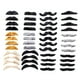 thumbnail image 1 of 48x Bigotes Falsos Fiesta De Halloween Barba Falsa Divertida Vestir Baile De Máscaras, 1 of 3