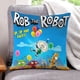 thumbnail image 1 of Rob el Robot Fundas de almohada de terciopelo con tema, regalos de funda de almohada, decoración para el hogar, cojín de lanzar, regalo de cumpleaños para fans y parejas.50*50cm., 1 of 6