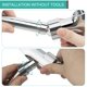thumbnail image 4 of Soporte ajustable para regadera de mano MAYYAYA, color plata, 4 of 7