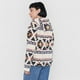 thumbnail image 2 of Polerón Mujer Peludo Full Print Beige Tribal Corona, 2 of 5