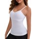 thumbnail image 4 of INSPIRE CHIC Camisola sin costuras para mujer con control de abdomen y sujetador incorporado, ajuste delgado, camiseta moldeadora de cuerpo, XXL, blanco, 4 of 6