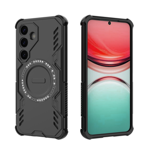 Funda Foxdock Para Samsung Galaxy S25 , Magnética, Resistente A Golpes, Con Soporte, Unisex, Carga Inalámbrica