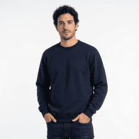 T-World - Polerón Unisex Algodón Afranelado Básico Antipilling Azul