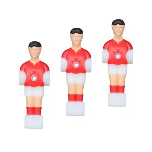Ioensy - 3 Uds Fútbol Mesa Hombres Jugador Deportes Para Familia Futbolín Hombres Reemplazo Conjunto Rojo