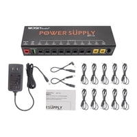 Magideal - Potencia De Pedal De Guitarra Con 10 Salidas Aisladas Portátil Profesional Para Músicos De Grabación Y Escenario, Fuente De Alimentación De Pedalera