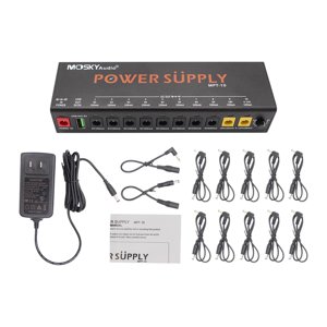 Magideal - Potencia De Pedal De Guitarra Con 10 Salidas Aisladas Portátil Profesional Para Músicos De Grabación Y Escenario, Fuente De Alimentación De Pedalera