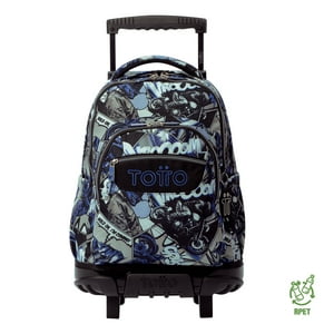Mochila Escolar Ruedas Niño Notebook 15.4"" Bomper Renglon Totto