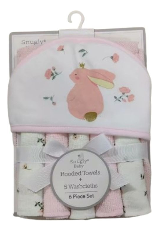 Genérico - Set De Toallas Con Capucha Colores Pasteles Bebe Lau