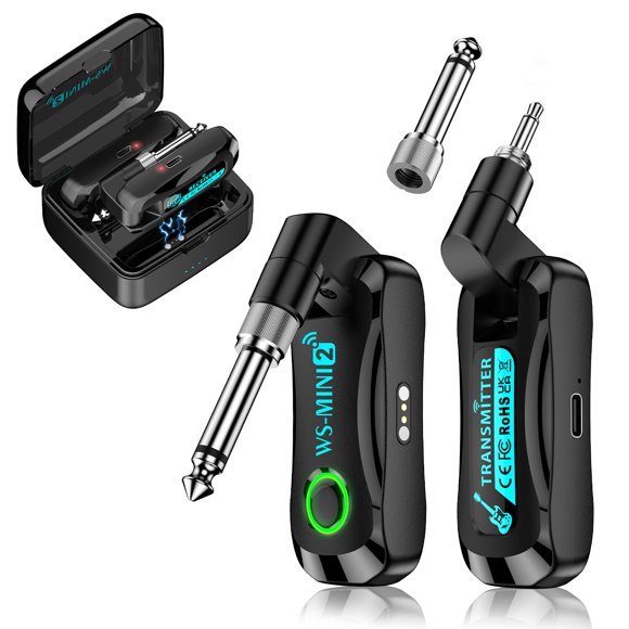 Sistema de guitarra inalámbrico BEEONE 2.4GHz, alcance de 30 m, 4 canales
