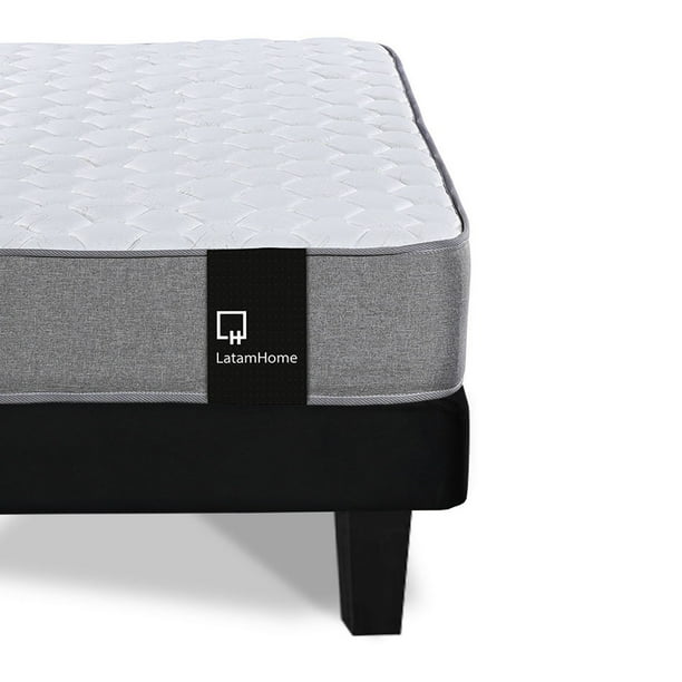 Cama Europea Zen Best Full 135x190 Cm Tela Negro | Lider