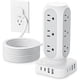 thumbnail image 1 of Torre Zapatilla 12 Tomas 8 Usb 40w 10ft, 1 of 3