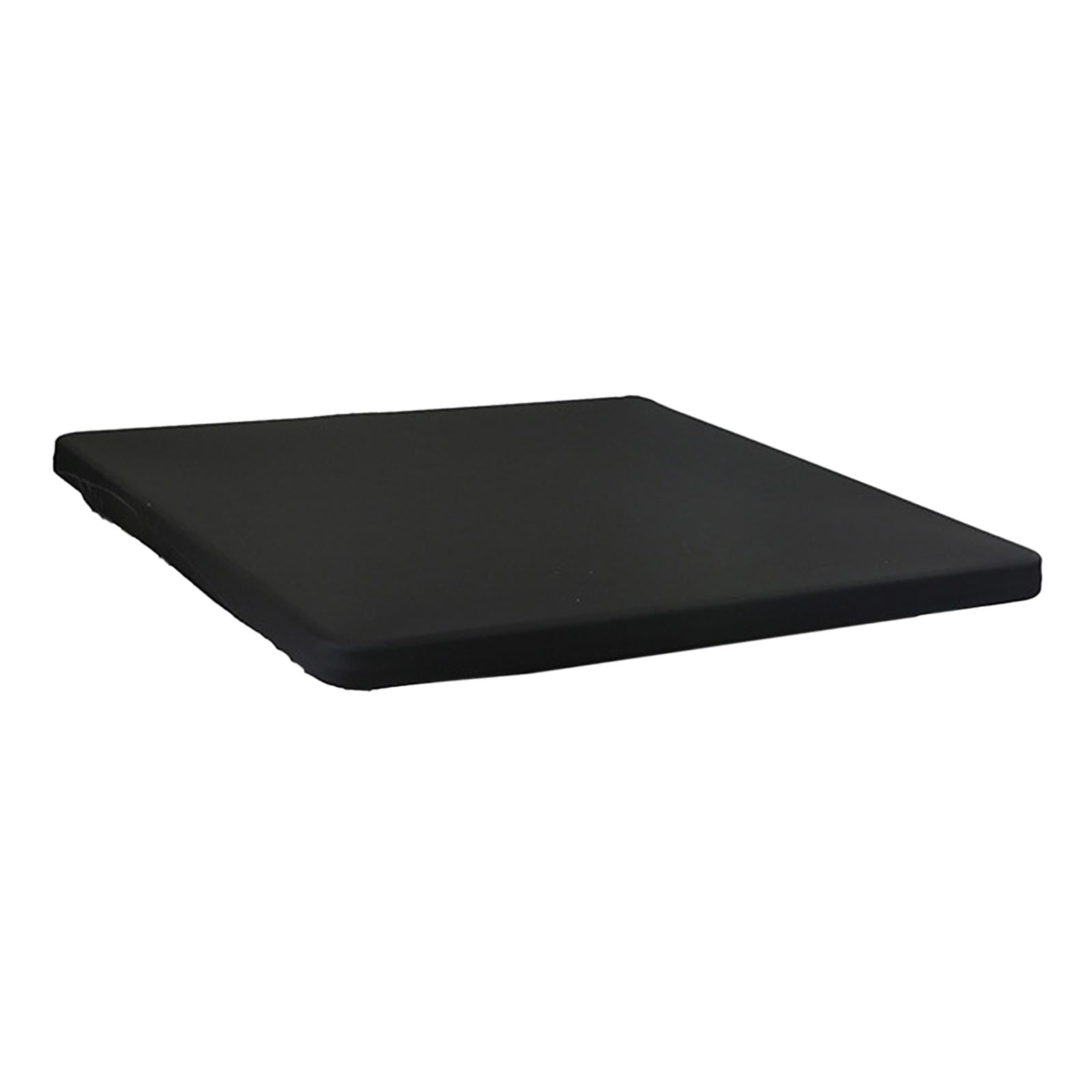 Magideal - Mantel Cuadrado Elástico Para Mesa, Mantel Elástico Lavable Para Mesa De Escritorio, Mantel Elástico Para Fiestas, Banquetes, Cenas Y Hogar Negro