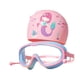 thumbnail image 3 of Gorro de natación, Gafas de natación para niños, portátiles, cómodas, de visión amplia, Gafas de natación antivaho, Gafas de natación para Equipos de Rosado azul, 3 of 5