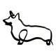 thumbnail image 5 of Estatuilla De Perro Gato Abstracto Estatua De Escultura De Animal Realista 11x16x0,5 Cm, 5 of 5