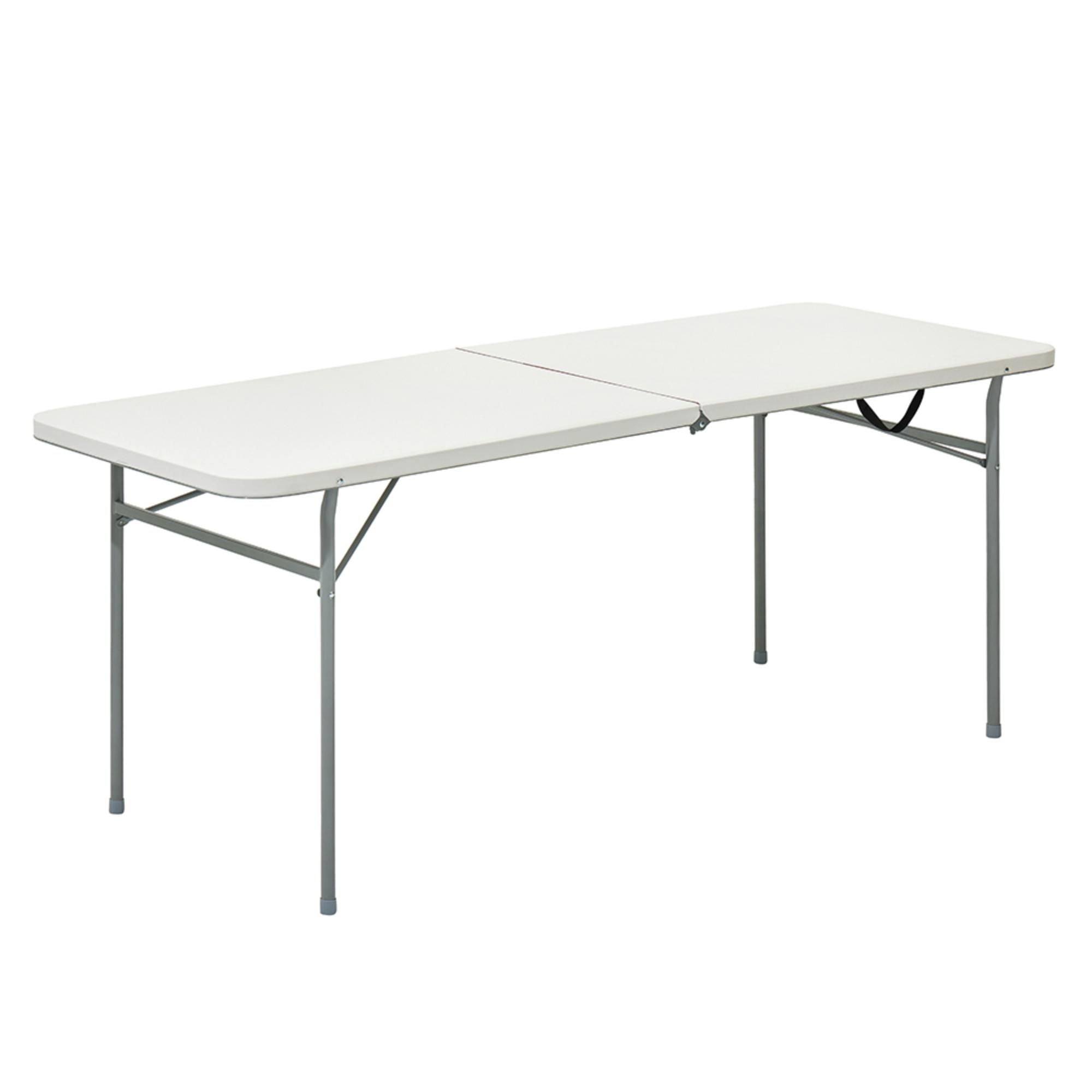Mainstays - Mesa Plegable Rectangular 180 Cm Nt5680Wh Blanco