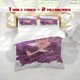 thumbnail image 1 of 3pcs IU Purple Dress Print Three Piece Bedding Set Soft Quilt Cover And Two Pillowcases, 1 of 5