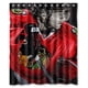thumbnail image 1 of Cortina de ducha de los Chicago Blackhawks, juego de cortina de baño con ganchos, tamaño 60 x 72 pulgadas, 1 of 3