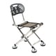 thumbnail image 1 of Silla de pesca Silla de playa plegable Asiento plegable ligero Taburete de camping Plegable con respaldo para balcón interior y exterior Patio trasero, 1 of 1
