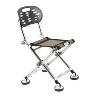 Magideal - Silla De Pesca Silla De Playa Plegable Asiento Plegable Ligero Taburete De Camping Plegable Con Respaldo Para Balcón Interior Y Exterior Patio Trasero