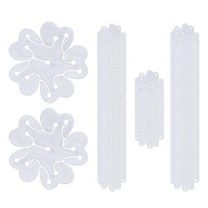 Magideal - 100X Clips Para Globos Regalos A Granel Para Decoración De Arcos De Globos Conectores Para Globos Estilo A 256 Pulgadas