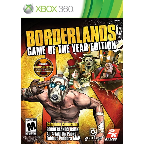 Videojuego 2K Borderlands Juego del año Xbox 360