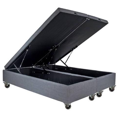 Bloccare - Base De Cama Baúl King Para Colchón Emma 200 Cm Con Rueda Pyton